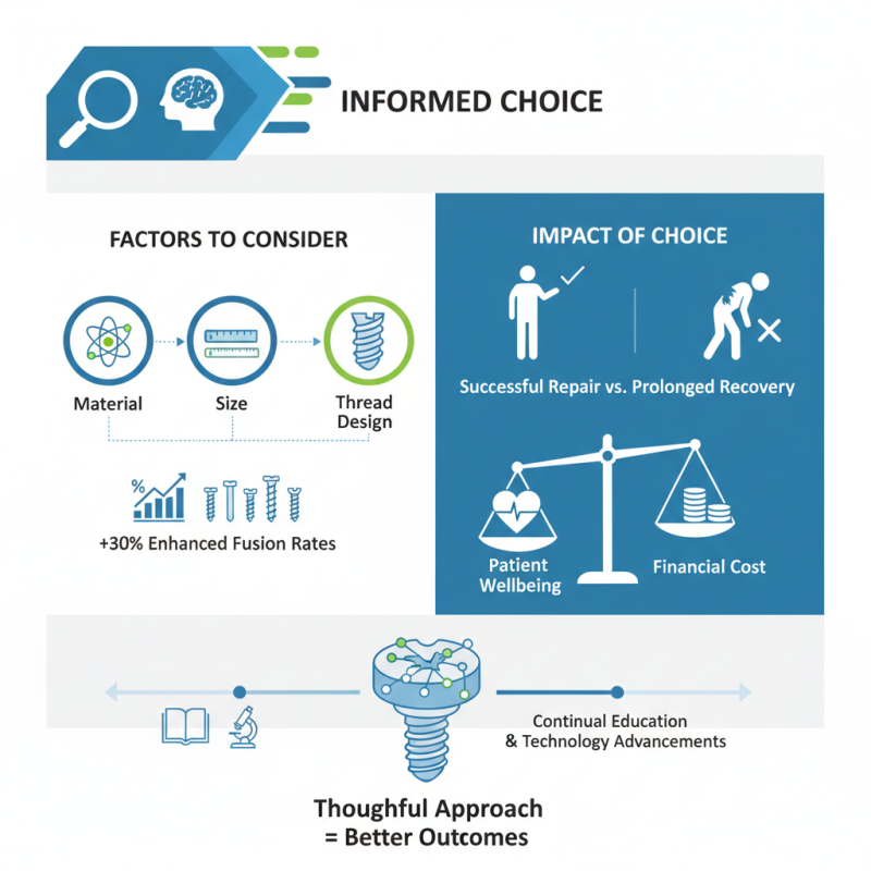 How to Choose the Right Bone Screw for Your Surgical Needs?
