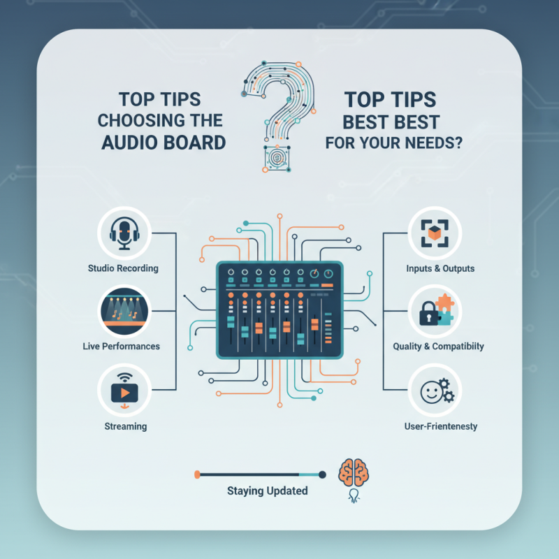 Top Tips for Choosing the Best Audio Board for Your Needs?