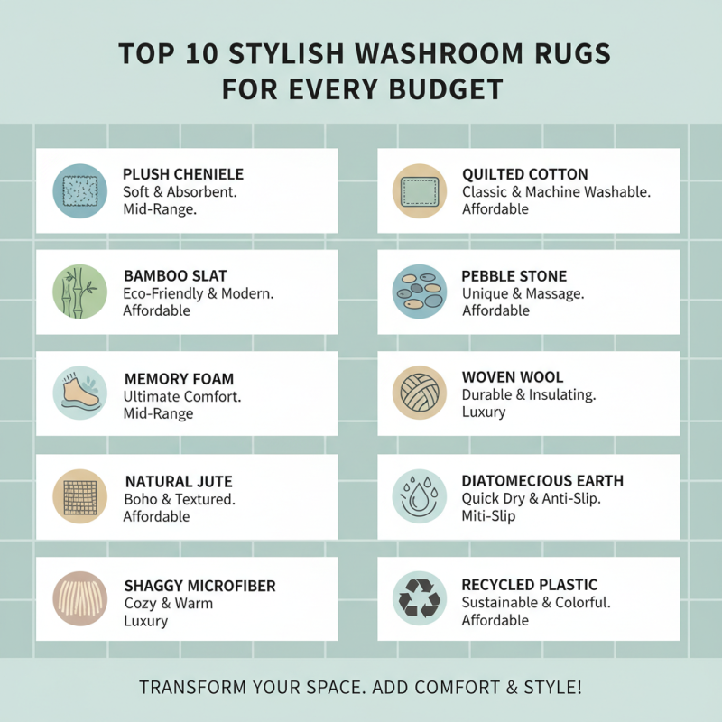 Top 10 Washroom Rugs You Need for Your Home Décor?