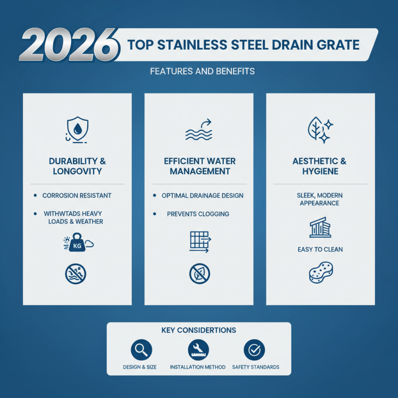 2026 Top Stainless Steel Drain Grate Features and Benefits?