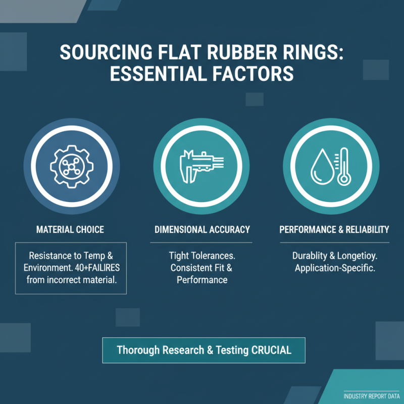 Essential Tips for Sourcing Flat Rubber Rings Effectively