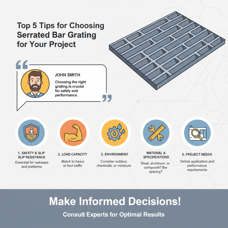 Top 5 Tips for Choosing Serrated Bar Grating for Your Project?