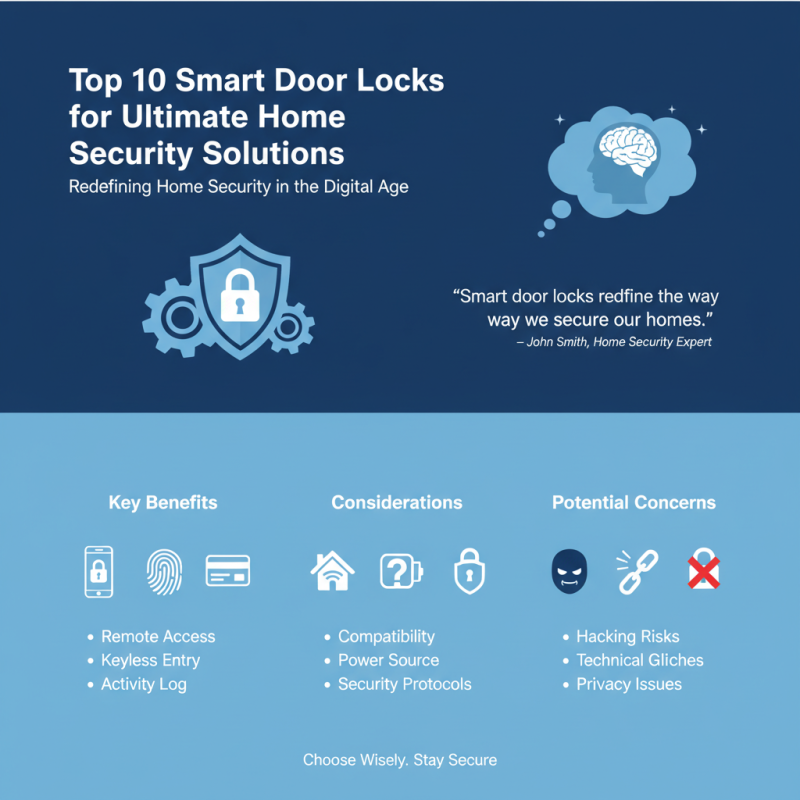 Top 10 Smart Door Locks for Ultimate Home Security Solutions?
