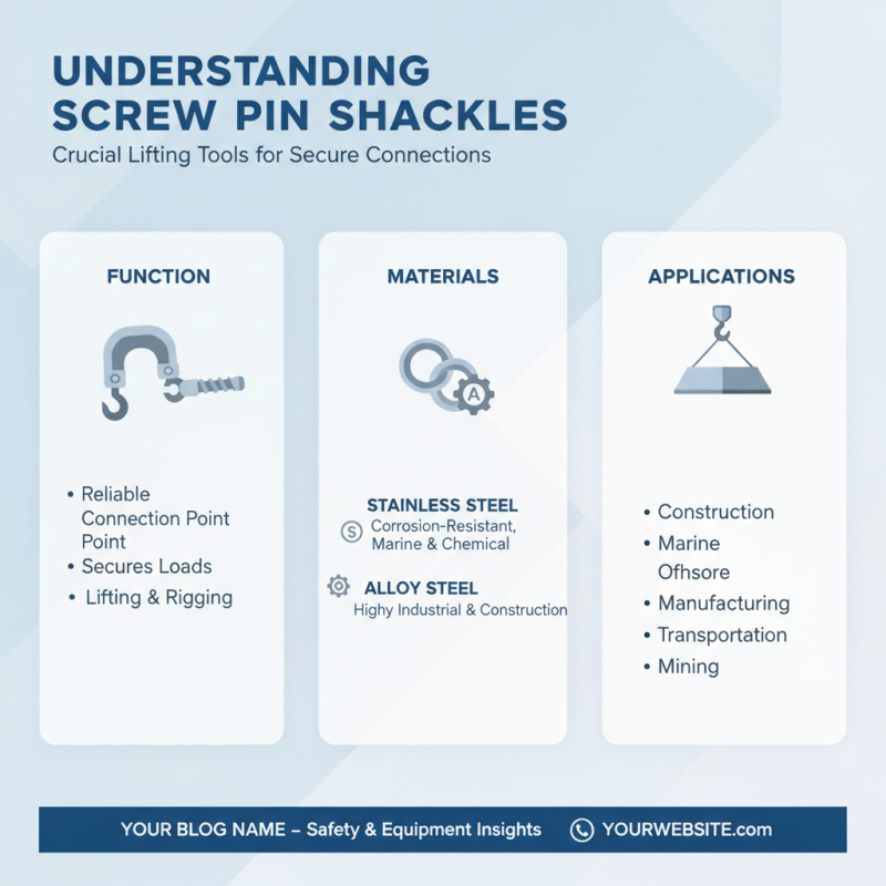 Best Screw Pin Shackles for Secure Lifting Solutions?