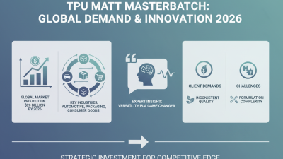 2026 Best Tpu Matt Masterbatch for Global Buyers Need?
