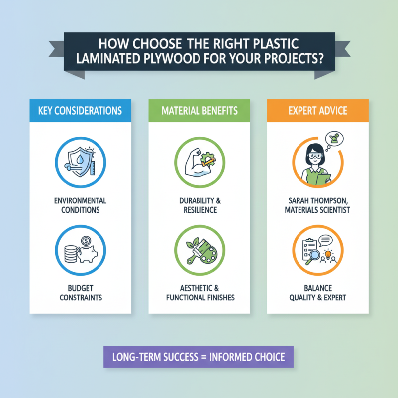 How to Choose the Right Plastic Laminated Plywood for Your Projects?