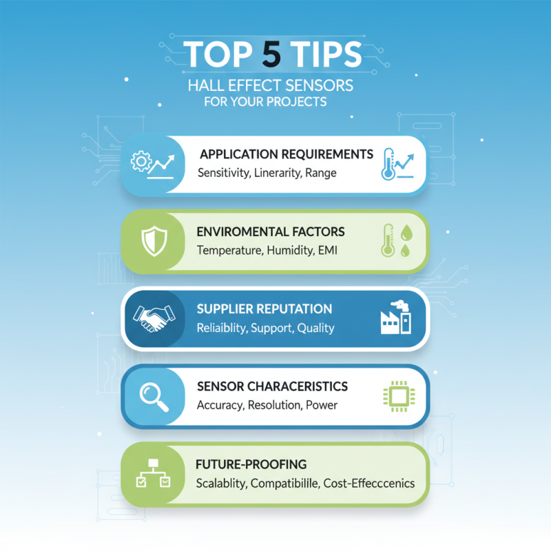 Top 5 Tips for Choosing Hall Effect Sensors for Your Projects?