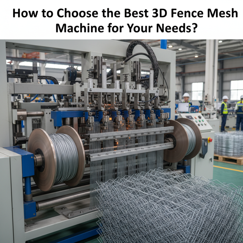 How to Choose the Best 3D Fence Mesh Machine for Your Needs?