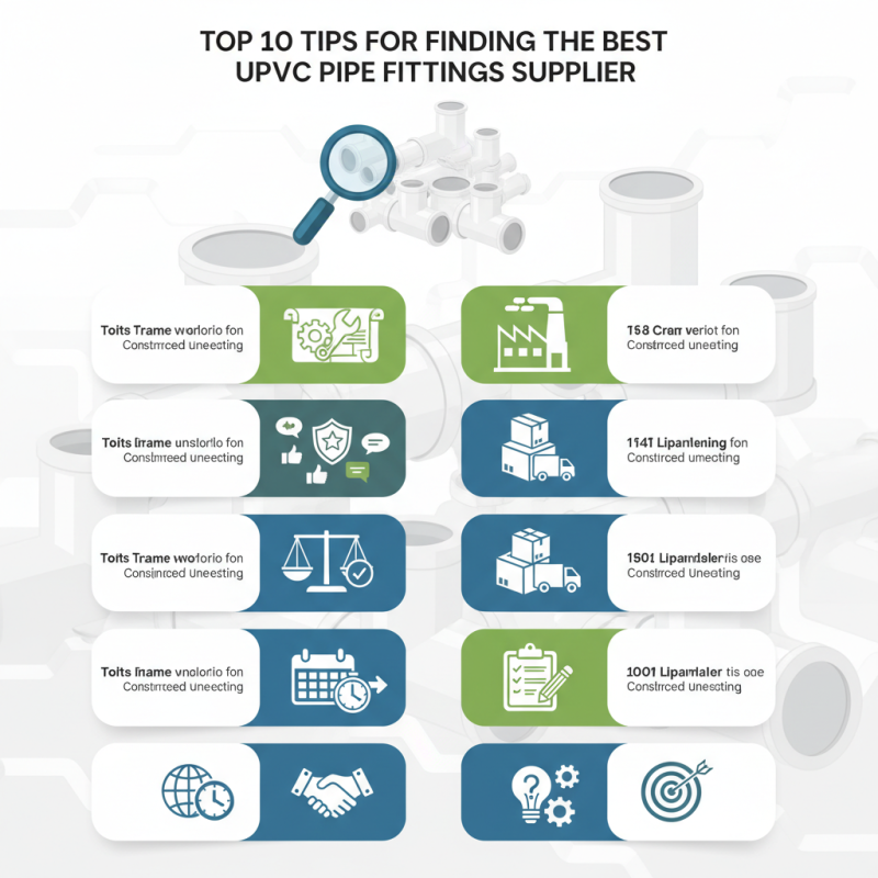 Top 10 Tips for Finding the Best Upvc Pipe Fittings Supplier?