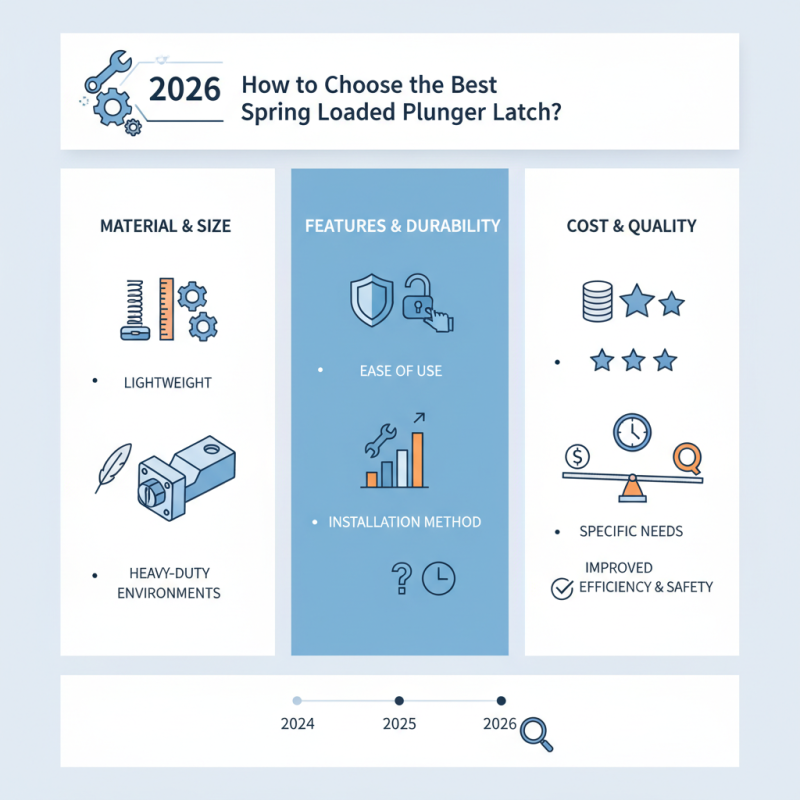 2026 How to Choose the Best Spring Loaded Plunger Latch?