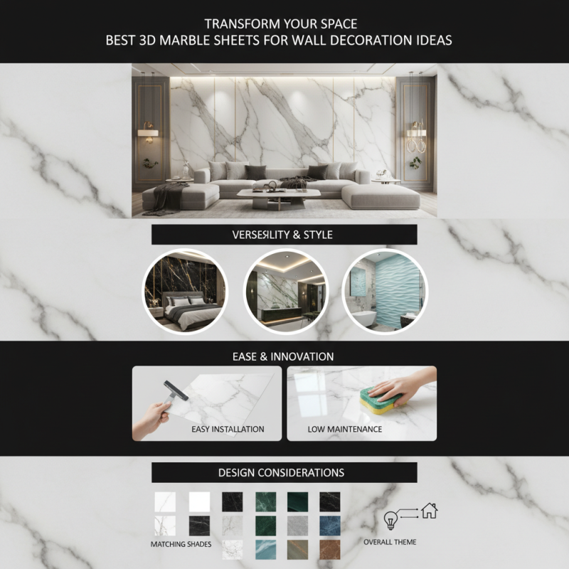 Best 3D Marble Sheets for Wall Decoration Ideas?