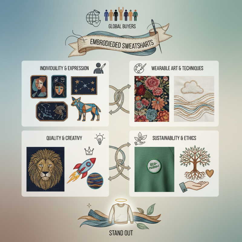 Top Trends in Embroidered Sweatshirts for Global Buyers?