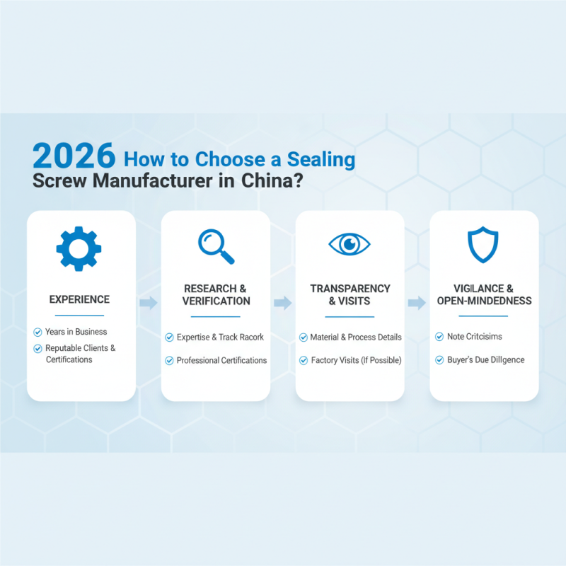 2026 How to Choose a Sealing Screw Manufacturer in China?
