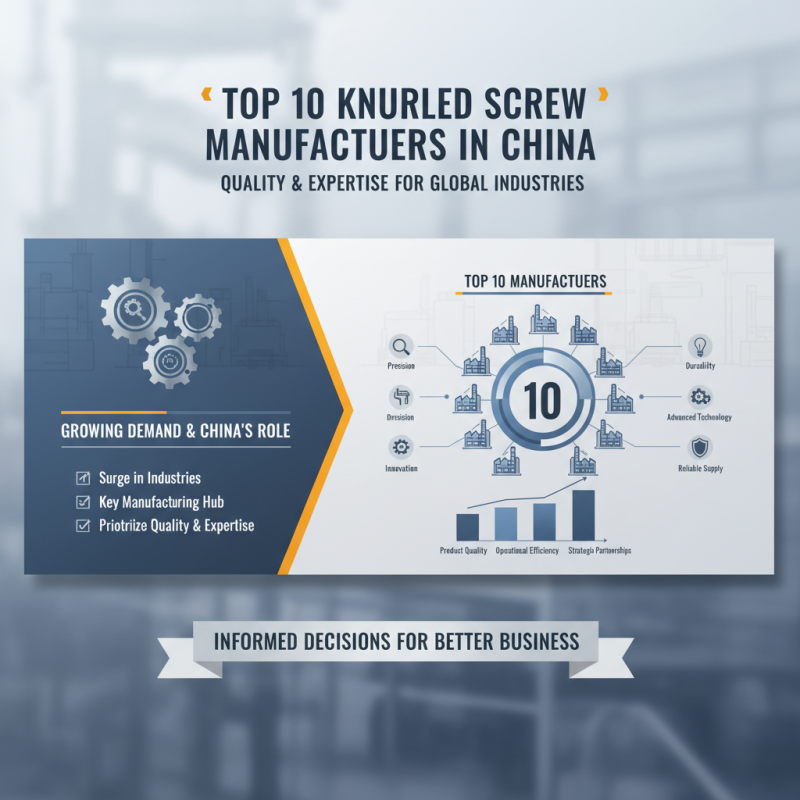 Top 10 Knurled Screws Manufacturers in China You Need to Know?