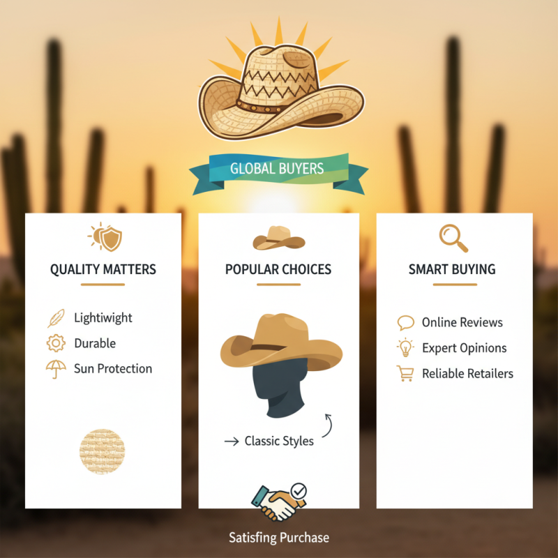 Discover the Best Straw Cowboy Hats for Global Buyers?