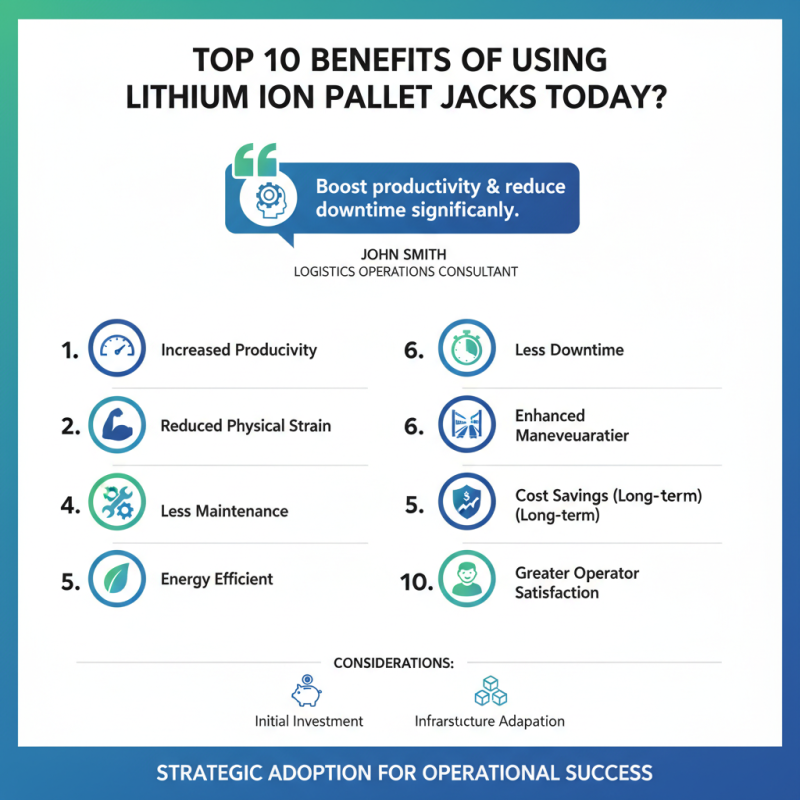 Top 10 Benefits of Using Lithium Ion Pallet Jacks Today?