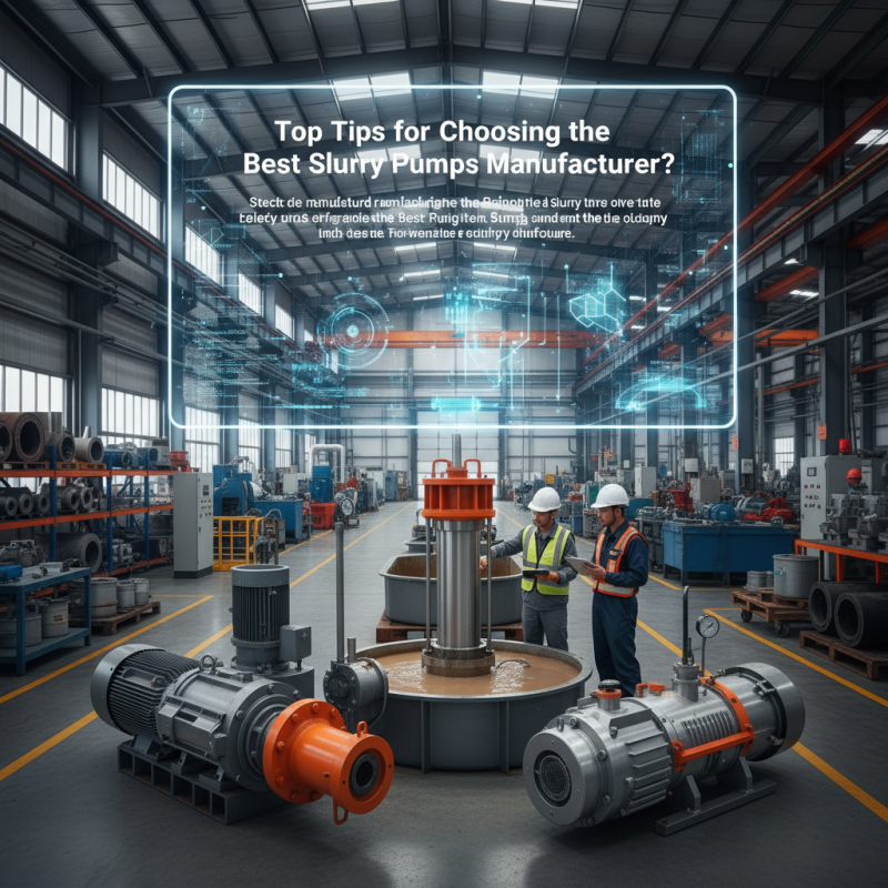 Top Tips for Choosing the Best Slurry Pumps Manufacturer?