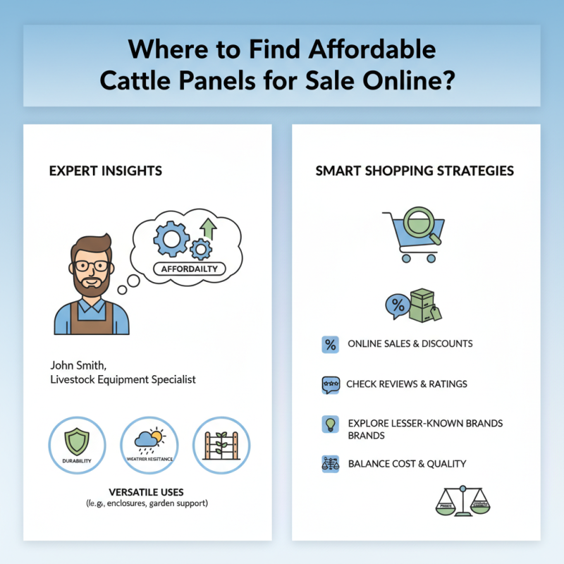 Where to Find Affordable Cattle Panels for Sale Online?