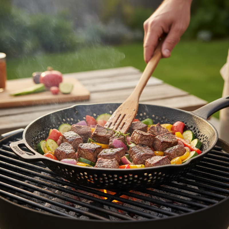The Best Cast Iron Grilling Wok for Perfect BBQ Steak?