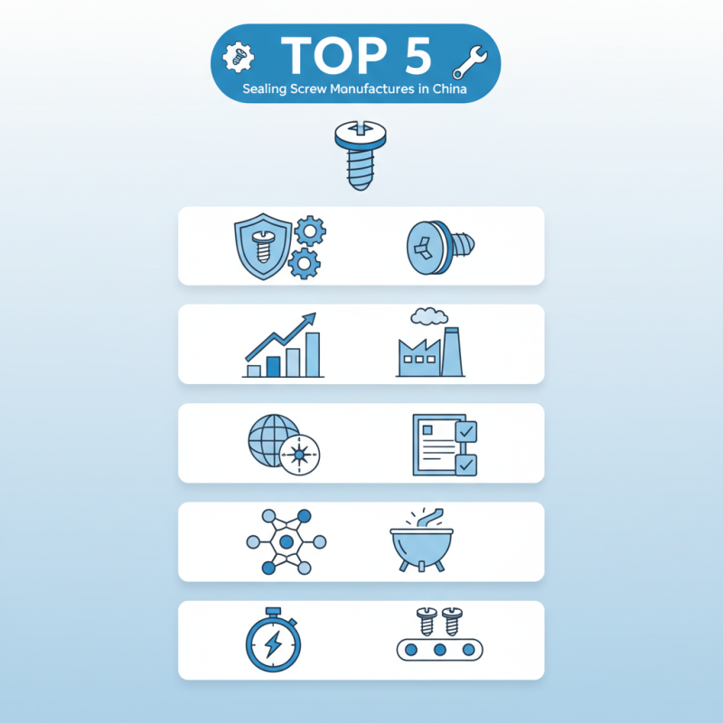 Top 5 Sealing Screw Manufacturers in China You Should Know?