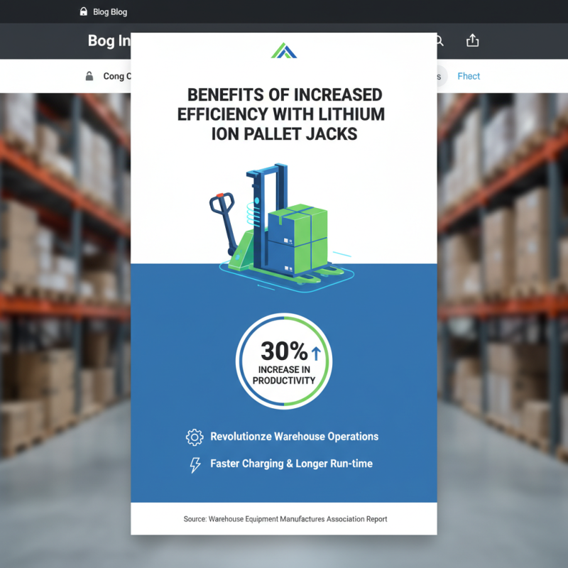 Top 10 Benefits of Using Lithium Ion Pallet Jacks Today?