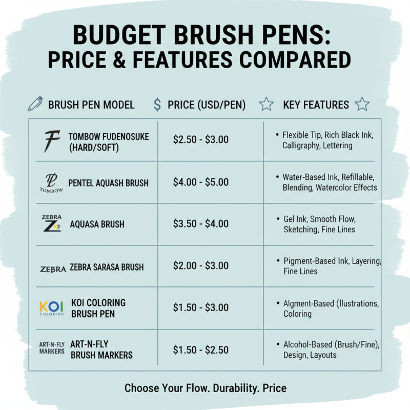 10 Best Cheap Brush Pens for Artists and Calligraphy Enthusiasts?