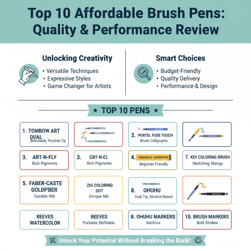 10 Best Cheap Brush Pens for Artists and Calligraphy Enthusiasts?