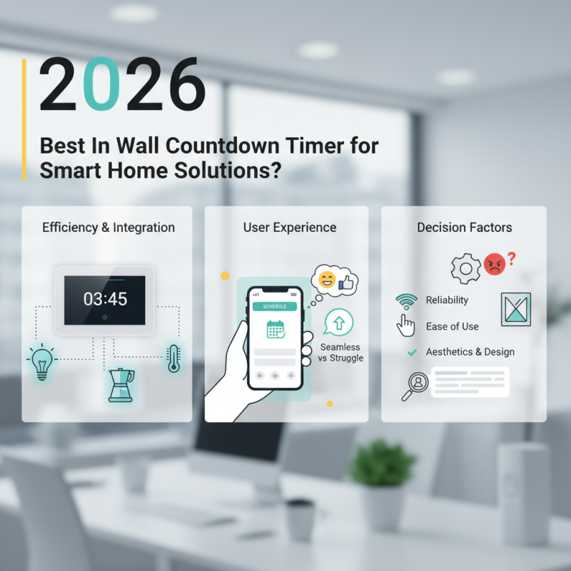 2026 Best In Wall Countdown Timer for Smart Home Solutions?