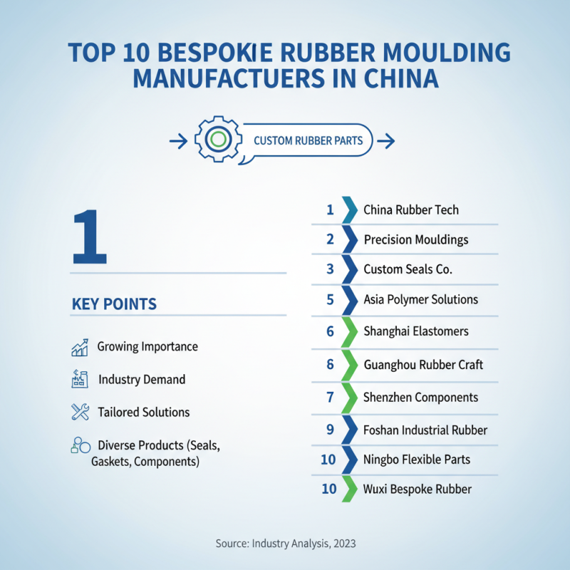 Top 10 Bespoke Rubber Moulding Manufacturers in China?