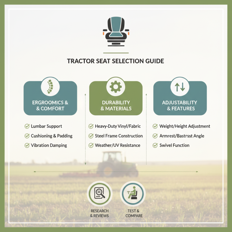 How to Choose the Best Tractor Seats for Sale Today?