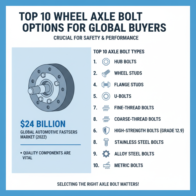 Top 10 Wheel Axle Bolt Options for Global Buyers?