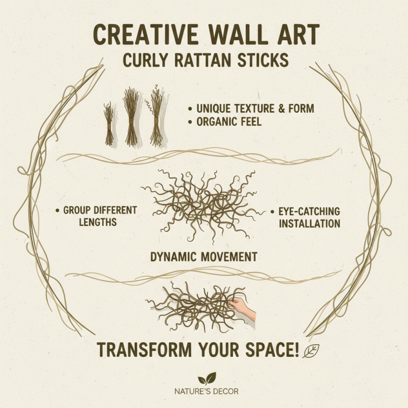 Top 10 Creative Uses for Curly Shape Rattan Sticks in Home Decor