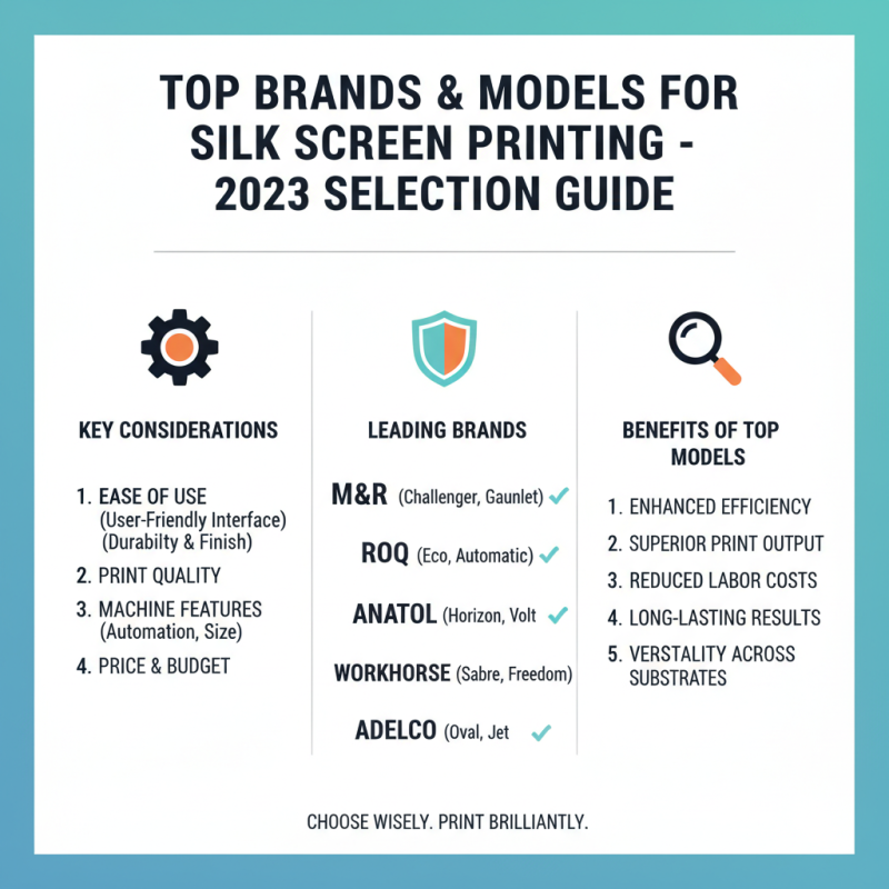 Top Silk Screen Printing Machines for Your Business Needs?