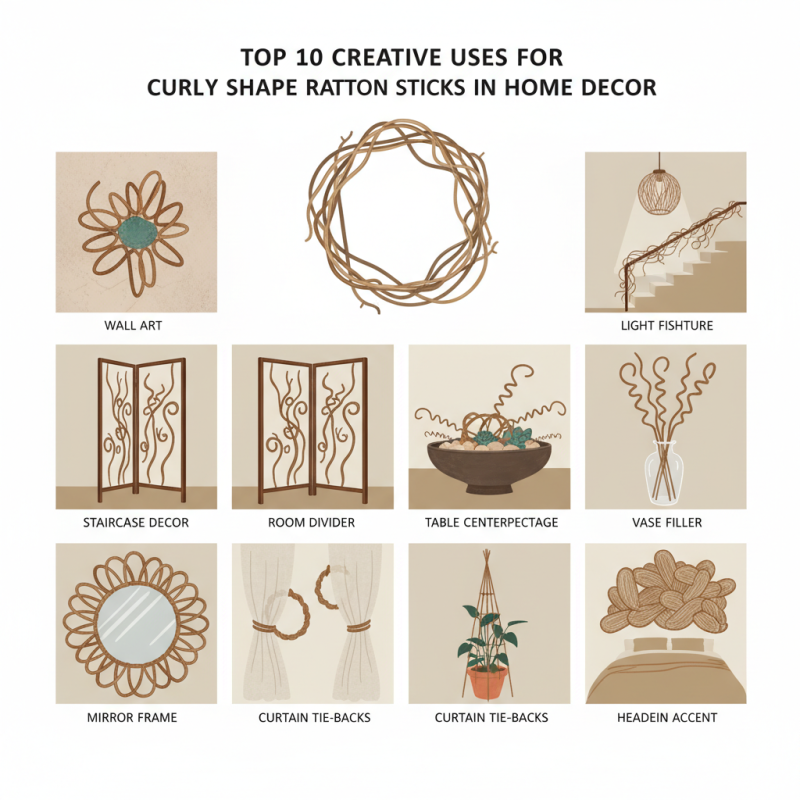 Top 10 Creative Uses for Curly Shape Rattan Sticks in Home Decor