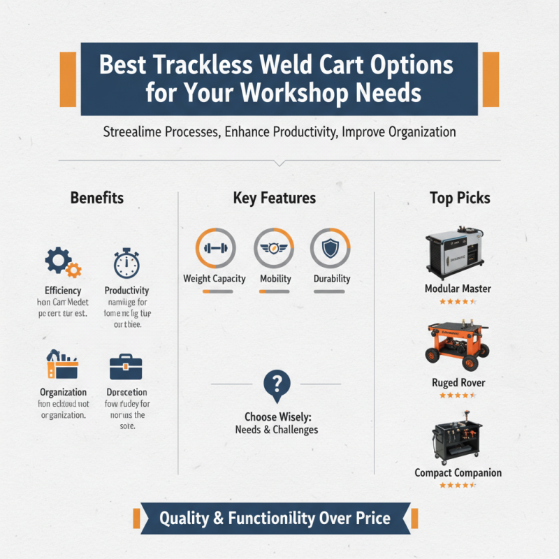 Best Trackless Weld Cart Options for Your Workshop Needs?