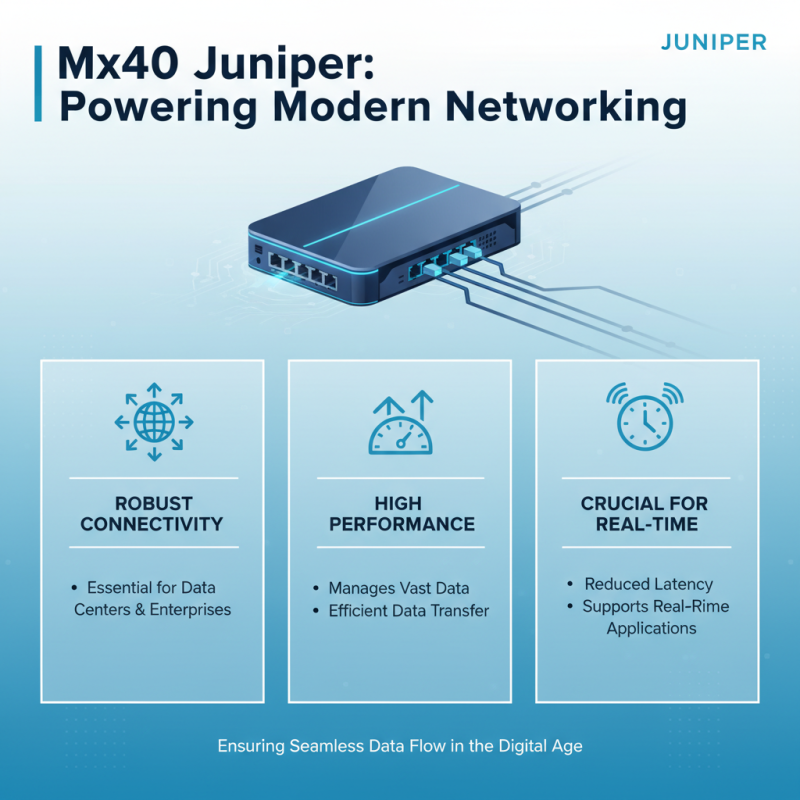 What is Mx40 Juniper and Why is it Important for Network Infrastructure?