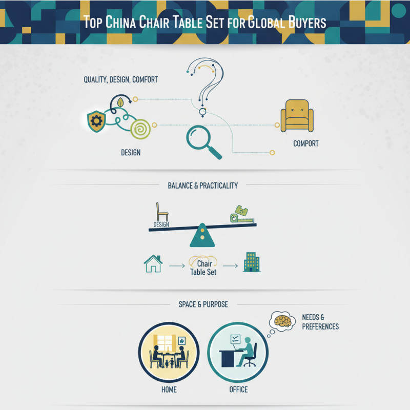 Top China Chair Table Set for Global Buyers How to Choose?