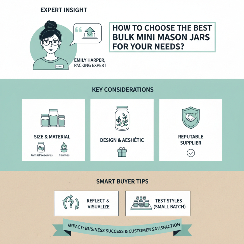 How to Choose the Best Bulk Mini Mason Jars for Your Needs?