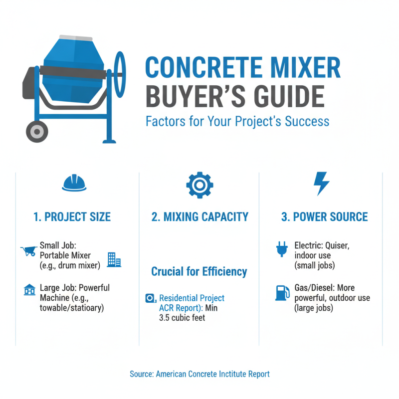 How to Choose the Best Concrete Mixer for Your Project?