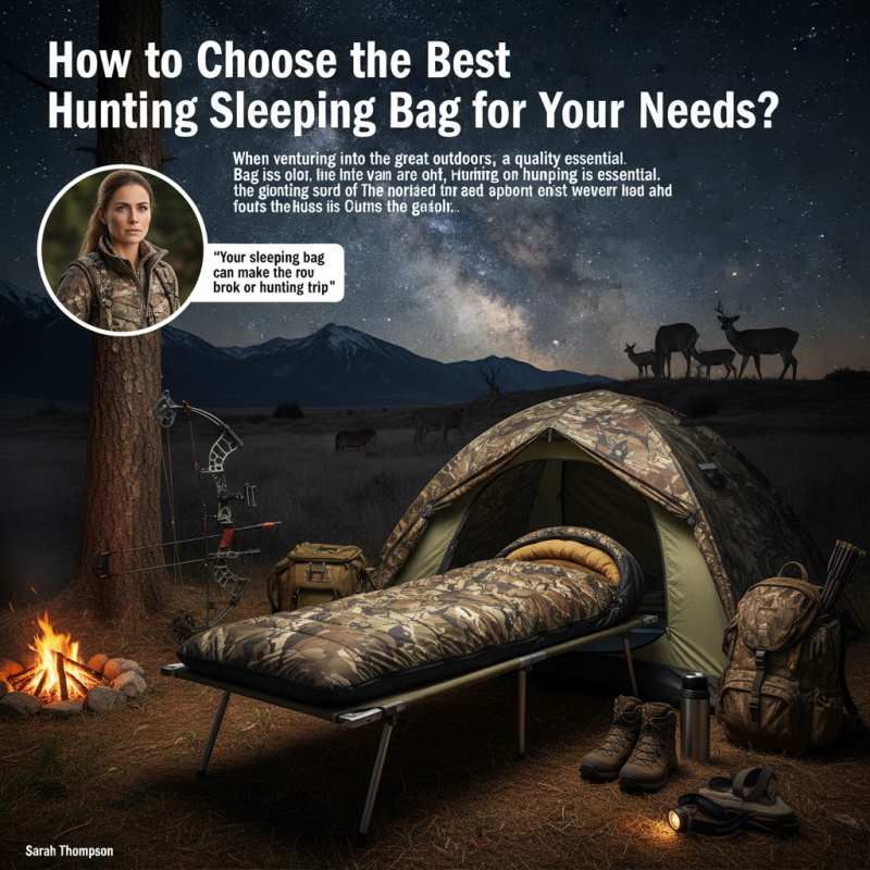 How to Choose the Best Hunting Sleeping Bag for Your Needs?