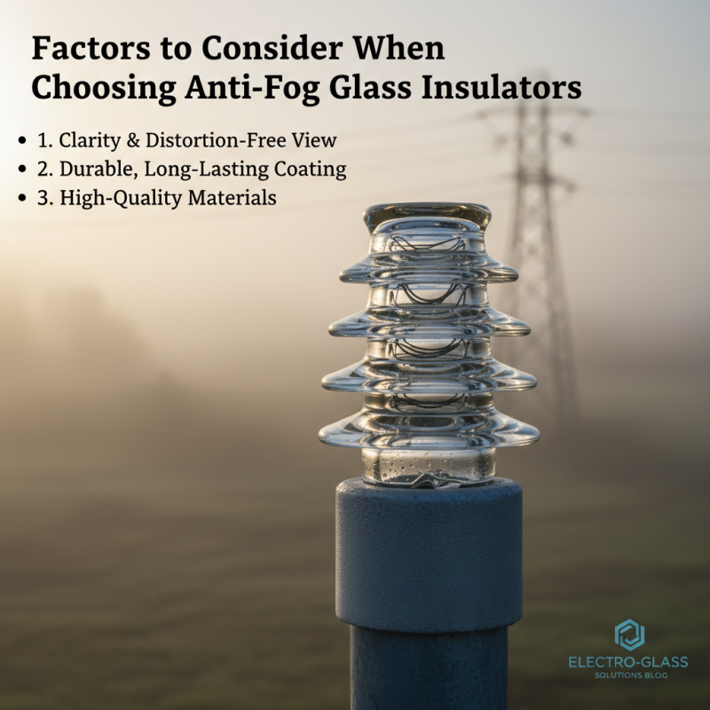 10 Best Anti-Fog Glass Insulators for Clarity and Performance?