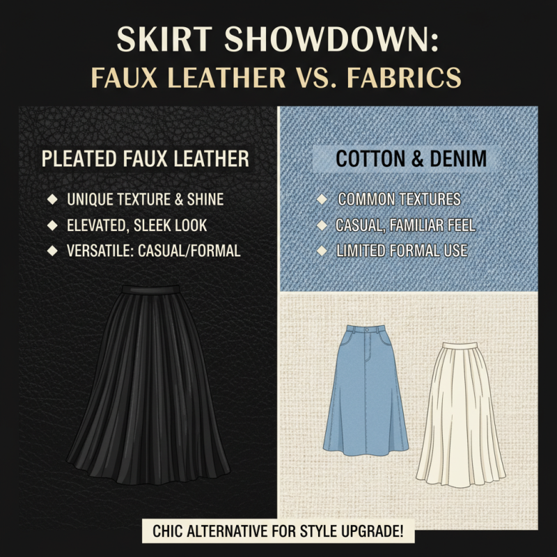 Why Choose a Pleated Faux Leather Skirt for Your Wardrobe?