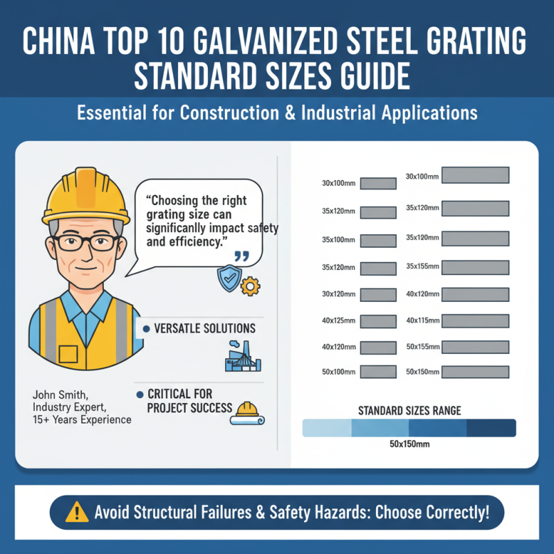 China Top 10 Galvanized Steel Grating Standard Sizes Guide?