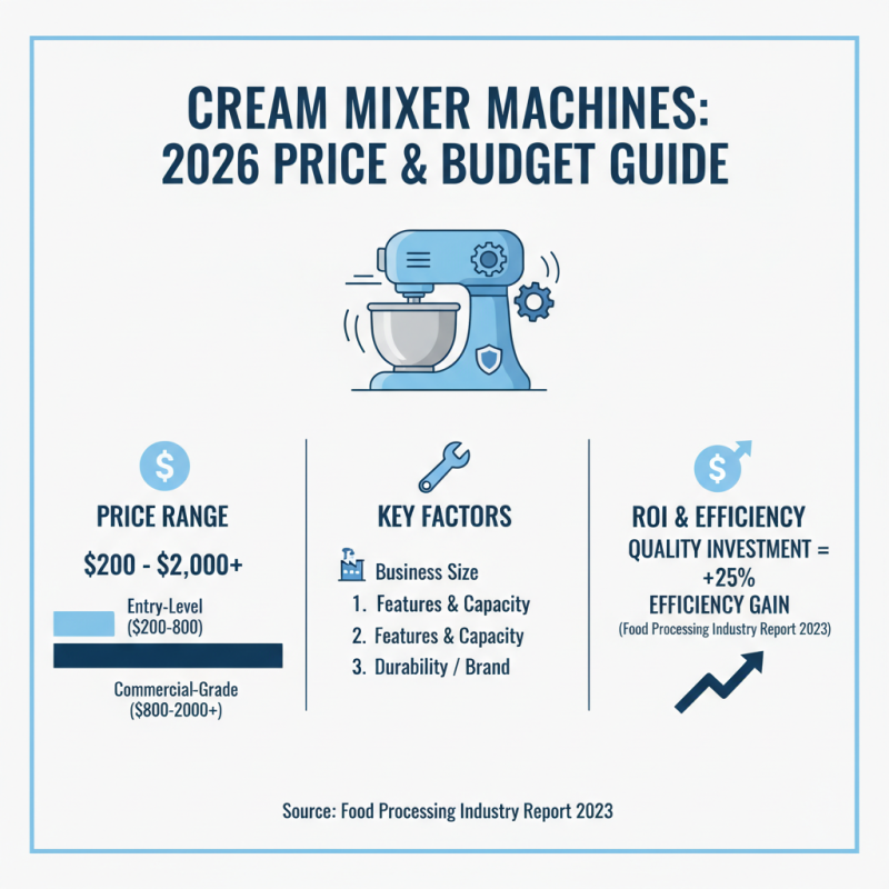Top Cream Mixer Machine Options for 2026 What to Buy?