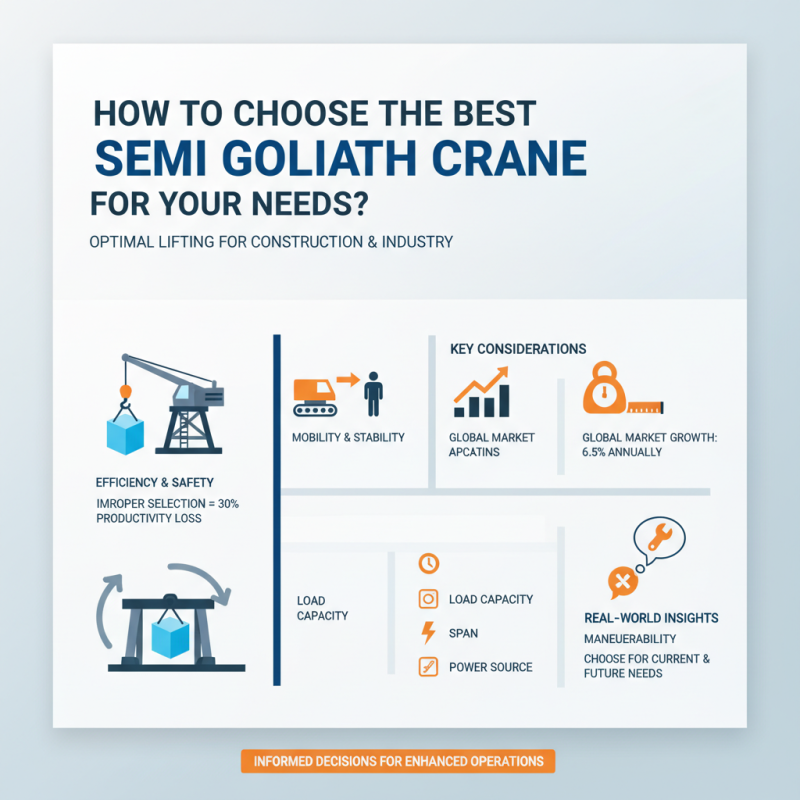 How to Choose the Best Semi Goliath Crane for Your Needs?