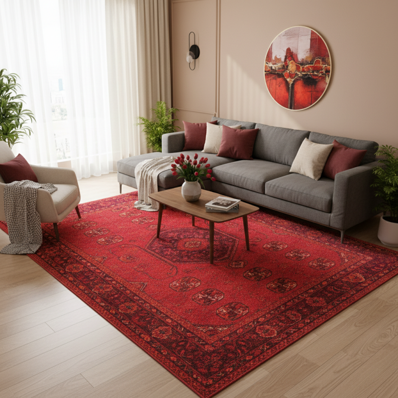 Why Choose a Red Living Room Rug for Your Home Decor?
