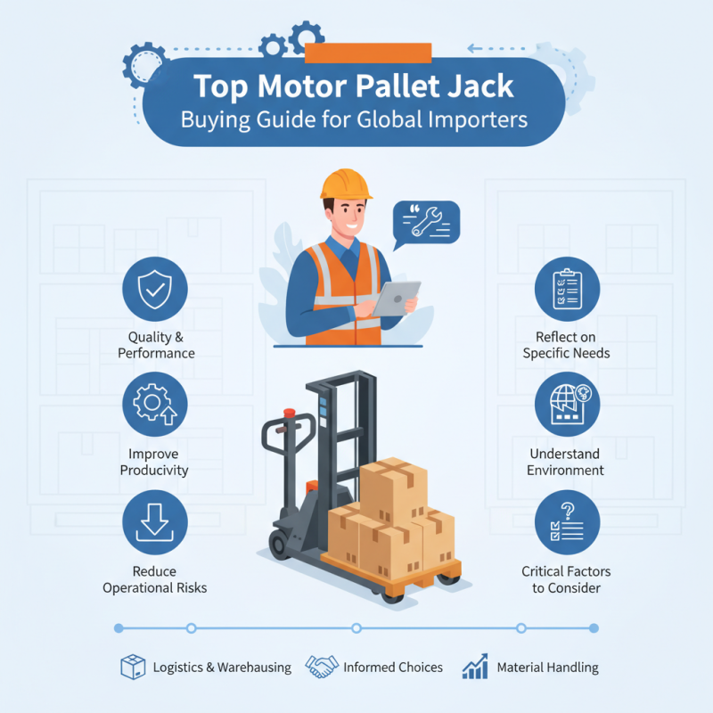 Top Motor Pallet Jack Buying Guide for Global Importers?