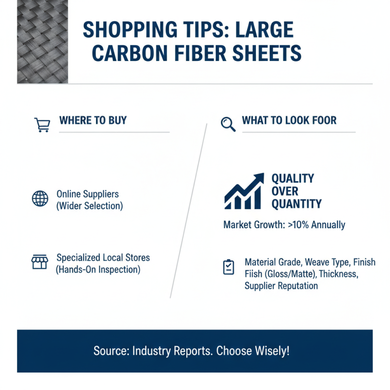How to Choose Large Carbon Fiber Sheets for Your Projects?