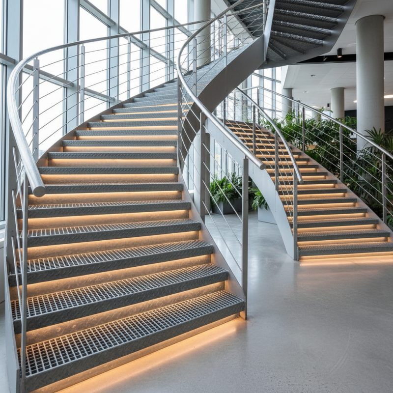How to Choose the Right Custom Stair Tread Grating Fabrication?