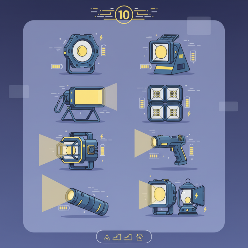 China Top 10 Portable Flood Light Rechargeable Options for Every Need